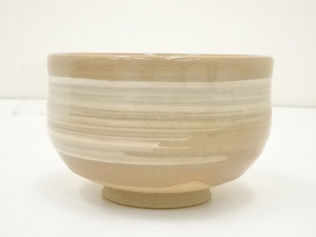 道具 ] - 道具 赤膚焼 尾西楽斎造 刷毛目茶碗（共箱） | ネット